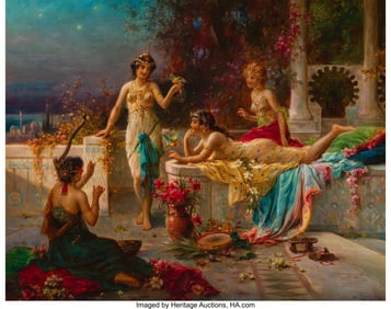 69065: Hans Zatzka (Austrian, 1859-1945) Les odalisques