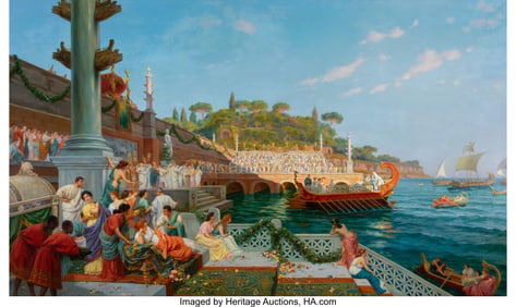 69066: Pietro Gabrini (Italian, 1856-1926) The return o