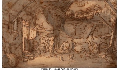 69125: Late 17th Century Follower of Isack van Ostade (
