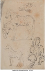 69145: Attributed to Théodore Géricault (French, 1791