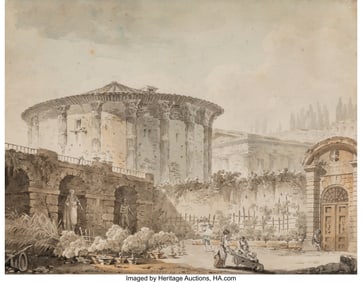 69129: Manner of Hubert Robert (French, 1733-1808) View