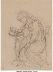 69137&colon; Eugène Delacroix &lpar;French&comma; 1798-1863&rpar; Mother and