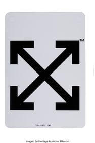 43001: Virgil Abloh (1980-2021) Arrows, 2019 Transparen