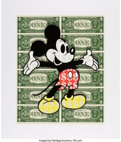 43003: Ben Allen (b. 1979) Monster Mickey, 2018 3D cut