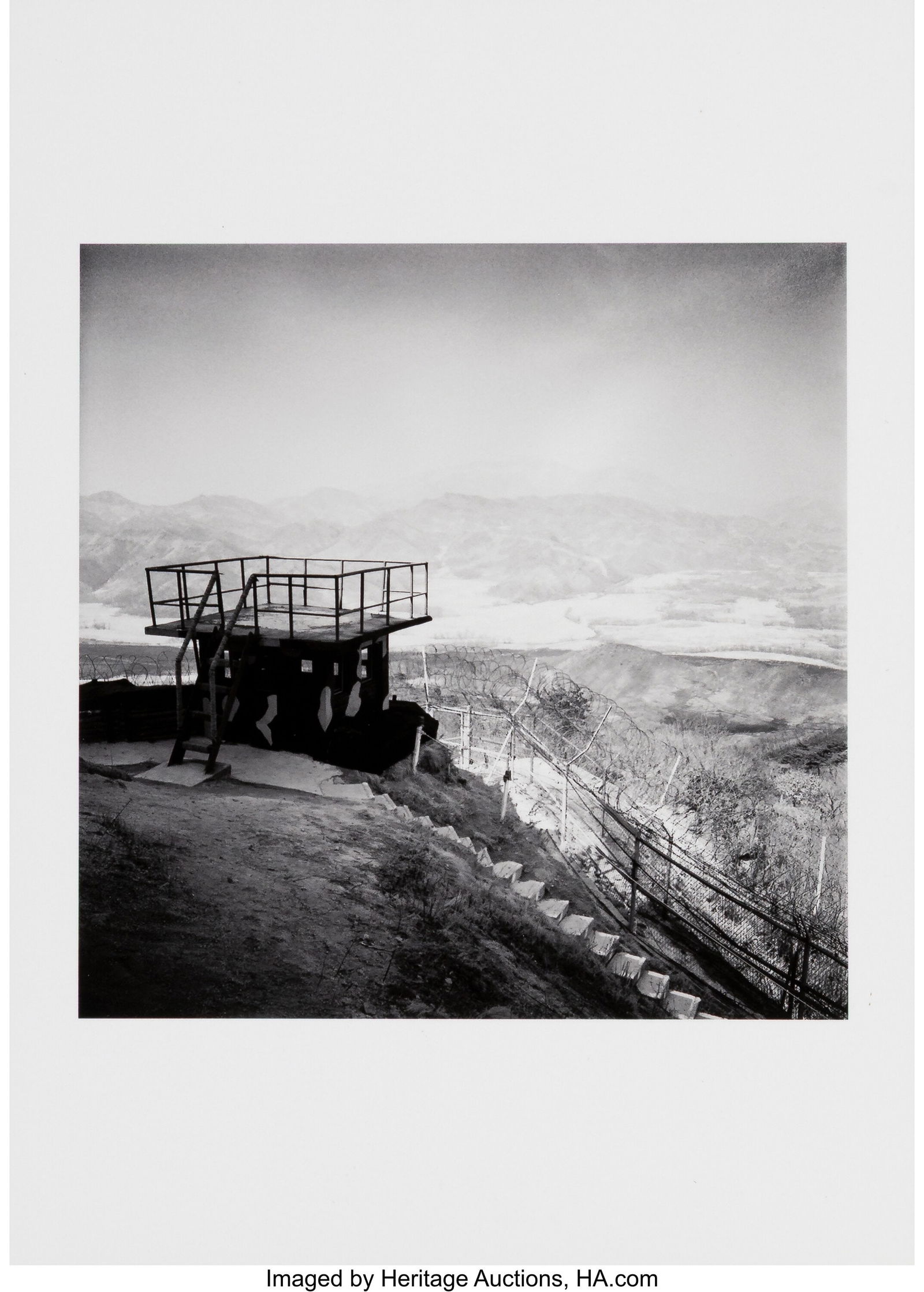 Michael Kenna (b. 1953) DMZ – The 38th Paralle: Michael Kenna (b. 1953) DMZ – The 38th Parallel, 2018 Gelatin silver print and hardcover book 8-1/4 x 6 inches (21.6 x 15.2 cm) (book&rpar