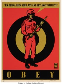 43108: Shepard Fairey (b. 1970) I'm Gonna Kick Your Ass