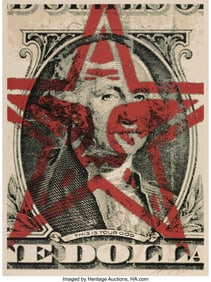 43110: Shepard Fairey (b. 1970) This is your God Dollar