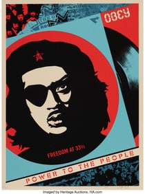 43111: Shepard Fairey (b. 1970) Freedom, 2004 Screenpri
