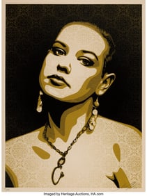 43115: Shepard Fairey (b. 1970) Jessica, 2009 Screenpri