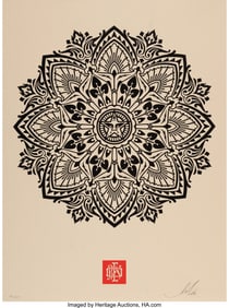 43119: Shepard Fairey (b. 1970) Mandala Ornament 2 Crea