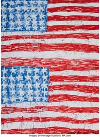 43217: MADSAKI (b. 1974) Two Flags 2P, 2018 Offset lith