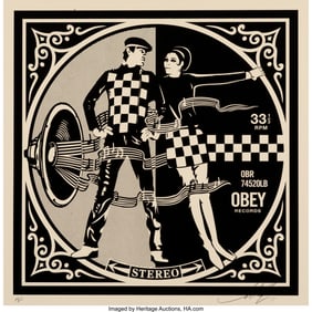43122: Shepard Fairey (b. 1970) Stereo, 2011 Screenprin