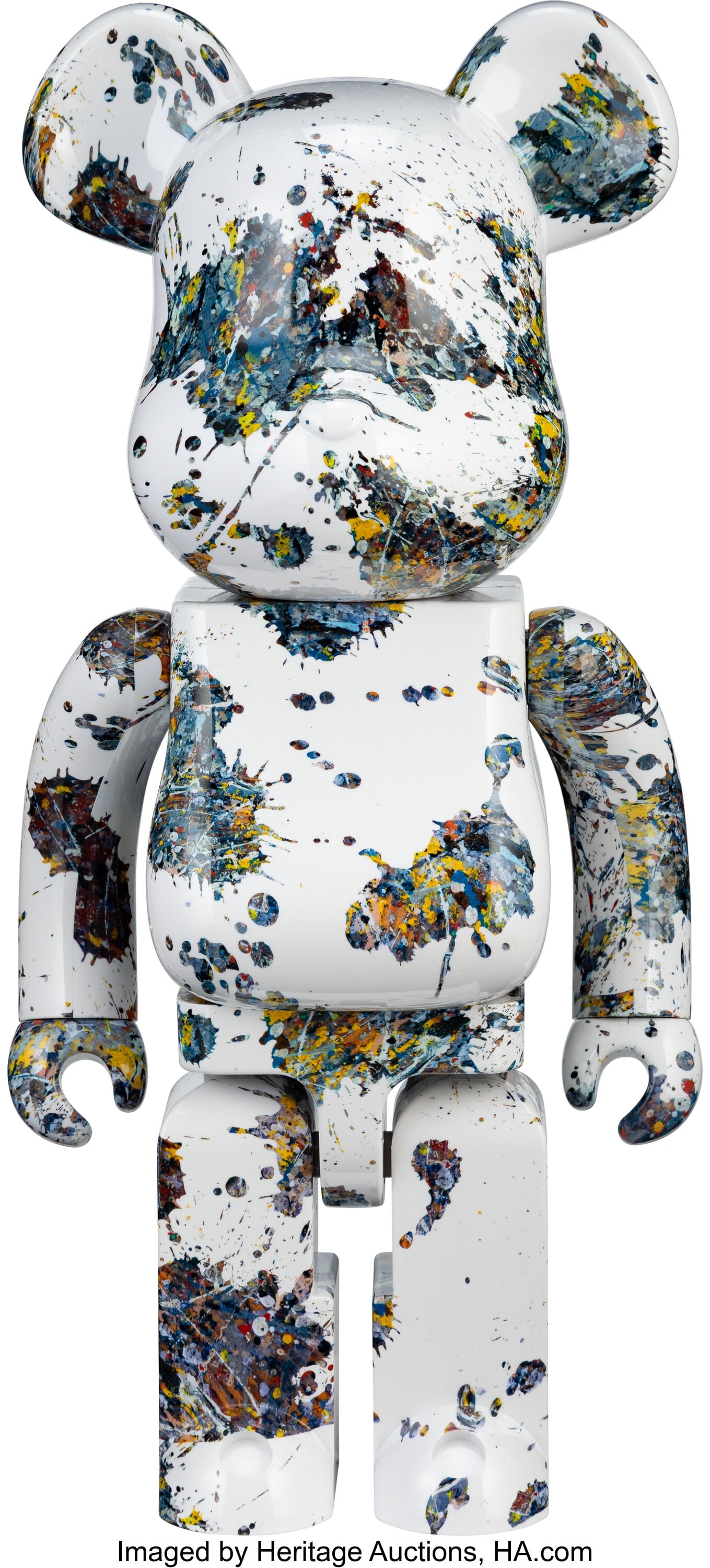 BE@RBRICK X Jackson Pollock Studio Jackson Pollo: BE@RBRICK X Jackson Pollock Studio Jackson Pollock 1000%, 2016 Painted cast vinyl 28 x 13 x 9 inches (71.1 x 33 x 22.9 cm) Stamped on the reverse and unders