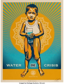 43124: Shepard Fairey X BNE Water Crisis, 2013 Screenpr
