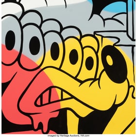 43223: Greg Mike (b. 1982) C2, 2023 Acrylic and spray p