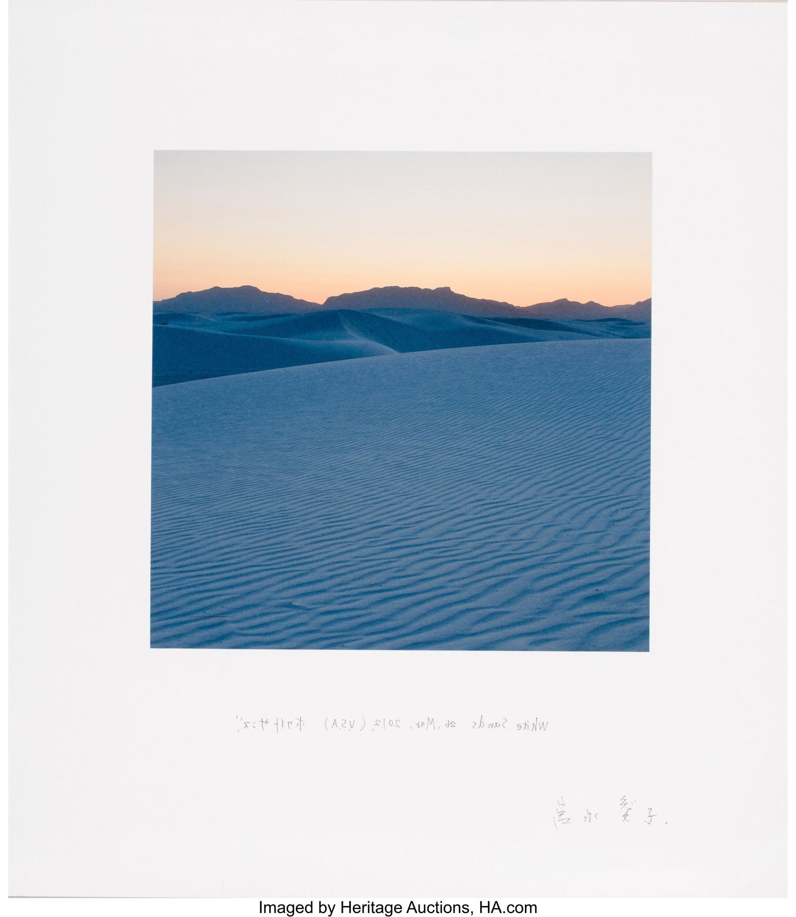 Aiko Miyanaga (b. 1974) Landscapes of Beginning: Aiko Miyanaga (b. 1974) Landscapes of Beginning (White Sands/ Sand of Selenite Crystals), 2015 Digital pigment print 14-3/8 x 12-3/4 inches (36&period