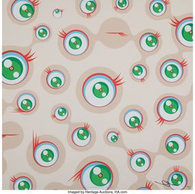 43230: Takashi Murakami (b. 1962) Jellyfish Eyes Cream,