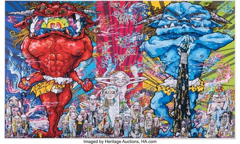 43240: Takashi Murakami (b. 1962) Red Demon and Blue De
