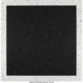 43256: Takashi Murakami (b. 1962) For BLM: Black Flower