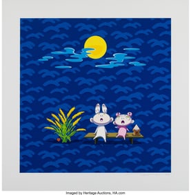 43259: Takashi Murakami (b. 1962) Snow, Moon, and Flowe