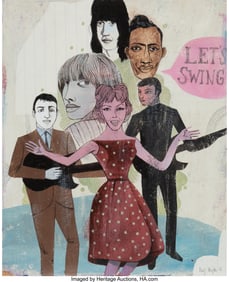 43156: Olaf Hajek (b. 1965) Let's Swing, 2006 Mixed med