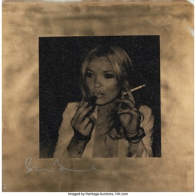 43058: Shane Bowden (b. 1974) Black & Gold Kate Moss, 2