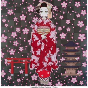43264: Takashi Murakami (b. 1962) Maiko of Kyoto, Cherr