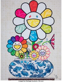 43265: Takashi Murakami (b. 1962) Murakami Flowers in a
