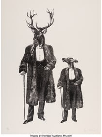 43158: Dan Hillier (1973-2024) Father & Son, 2011 Silve