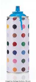 43060: Mr. Brainwash (b. 1966) Hirst Dots (Blue), 2020
