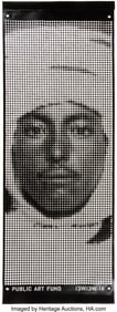 43361: Ai Weiwei (b. 1957) Portrait Banner, 2018 Laser-