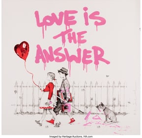 43061: Mr. Brainwash (b. 1966) I'm Yours - Love is the