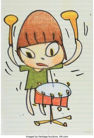 43270: Yoshitomo Nara (b. 1959) Banging The Drum, 2020