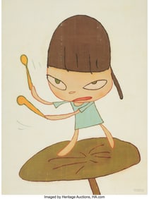 43271: Yoshitomo Nara (b. 1959) Marching on a Butterbur