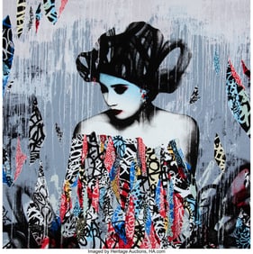 43165: Hush (b. 1973) Siren in Motion, 2012 Screenprint