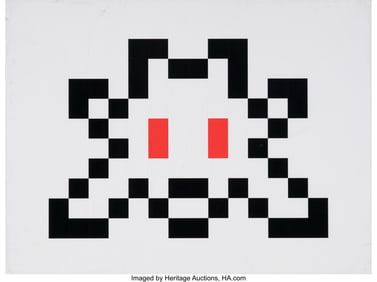 43166: Invader (b. 1969) 3D Little Big Space, 2022 Pain