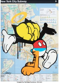 43069: Bustart (b. 1983) Untitled, 2021 Acrylic and ink