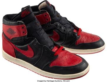 43277: Nike Air Jordan 1 High Original 1985 'Bred' Size