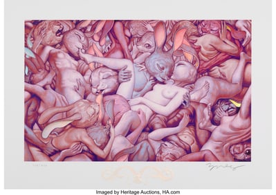 43172: James Jean (b. 1979) Lapins D'Amour, 2017 Giclé