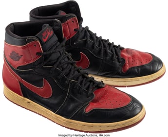43278: Nike Air Jordan 1 High 1994 'Bred' Size 11   The