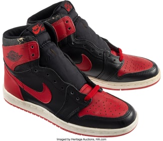 43283: Nike Air Jordan 1 High Original 1985 'Bred' Size