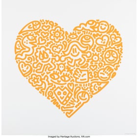 43089: Mr. Doodle (b. 1994) Pop Heart - Bird Joy, 2021