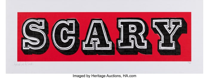 43097: Ben Eine (b. 1970) Scary, 2008 Screenprint in co