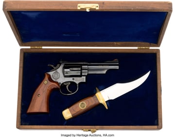 40179: Cased Smith & Wesson Model 19-3 Texas Rangers Co