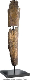 40003&colon; Assyrian Bronze Thigh and Shin Guards with High 