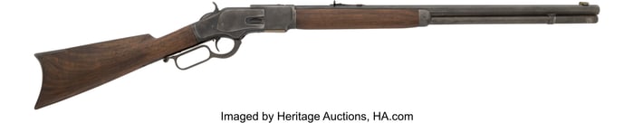40183: Winchester Model 1873 Lever Action Rifle with Fa