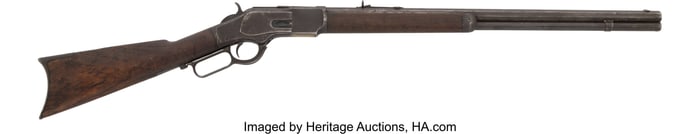 40185&colon; Winchester Model 1873 Lever Action Rifle with Fa