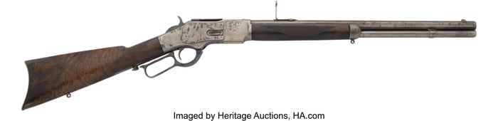 40189: Factory Engraved Winchester Model 1873 Lever Act