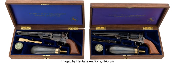 40096: Lot of Two Cased Colt Ulysses S. Grant Commemora