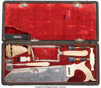 40202: 19th Century Amputation/Trepanning Kit Manufactu